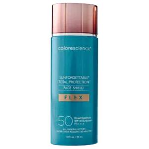 Colorescience Total Protection Face Shield Flex SPF 50 – Lightweight, Broad-Spectrum Sun Protection with Flexibility for Active Lifestyles