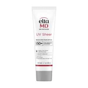 EltaMD UV Sheer Broad-Spectrum SPF 50+ Sunscreen – Lightweight, No White Cast Sun Protection for Face & Body