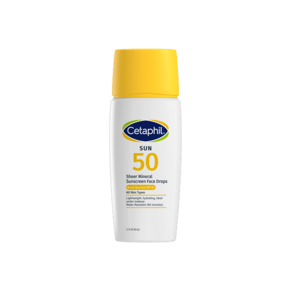 Cetaphil Sheer Mineral Sunscreen SPF 50 – 100% Mineral Liquid Face Sunscreen for Sensitive Skin - Image 3