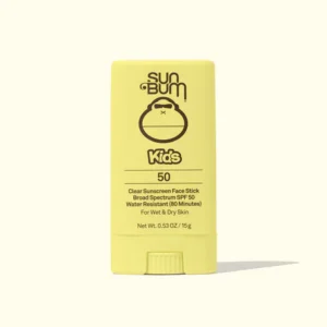 Sun Bum Kids SPF 50 Clear Face Stick Sunscreen - Wet or Dry Skin Application Broad Spectrum Sunscreen with Vitamin E