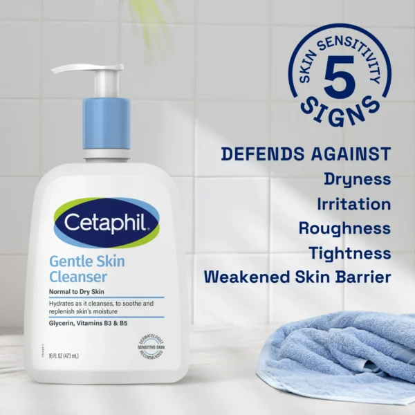 Cetaphil Gentle Skin Cleanser – Daily Facial Cleanser for Dry to Normal, Sensitive Skin - Image 6