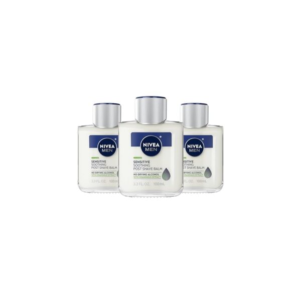 NIVEA MEN Sensitive Post Shave Balm – Soothing Aftershave for Irritation-Free Skin