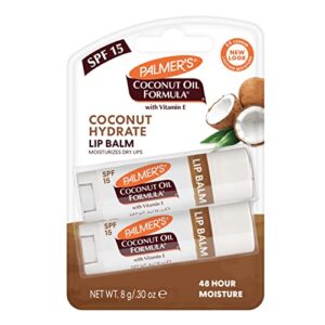 Palmer’s Coconut Oil Formula Lip Balm Duo – Deeply Hydrating Lip Care with Natural Coconut Oil