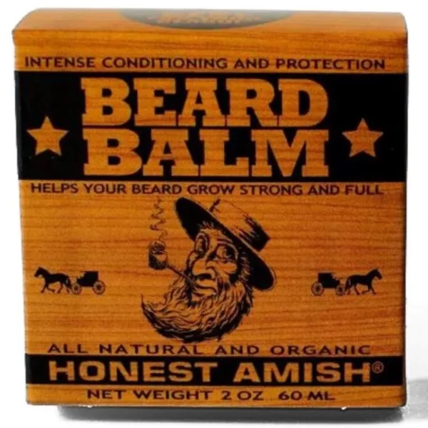 Honest Amish Beard Balm – Leave-In Conditioner Made with Natural & Organic Ingredients