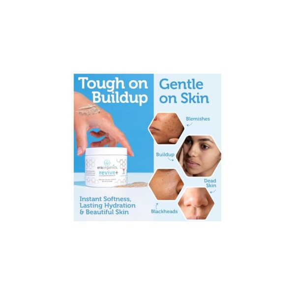 Era Organics Microdermabrasion Facial Scrub & Exfoliator – Natural Deep Cleansing Scrub for Smooth, Radiant Skin - Image 4