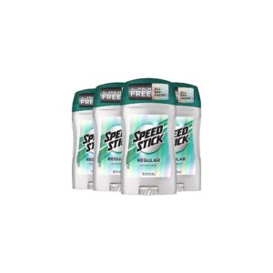 Speed Stick Men’s Deodorant – Regular Scent, 3 oz Sticks (4-Pack)