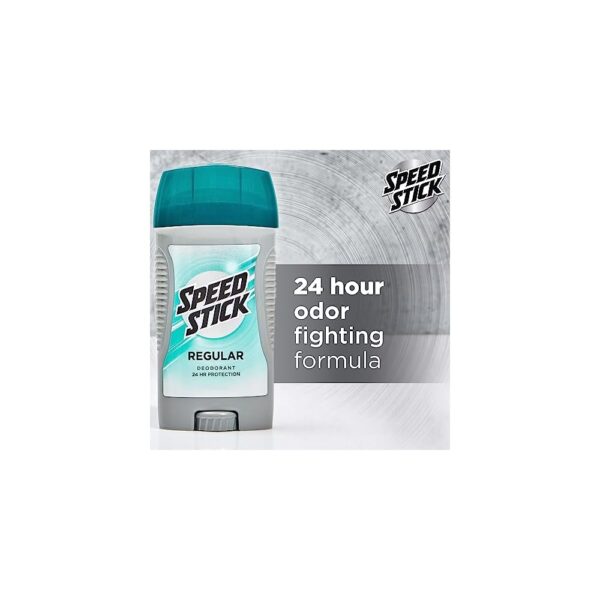 Speed Stick Men’s Deodorant – Regular Scent, 3 oz Sticks (4-Pack) - Image 3