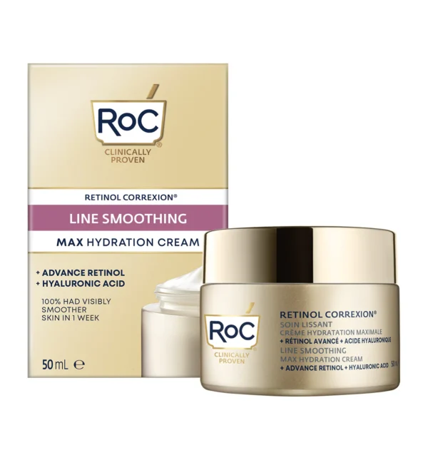 RoC Retinol Correxion Max Daily Hydration Anti-Aging Face Moisturizer – Deep Hydration & Wrinkle-Reducing Formula with Retinol - Image 5