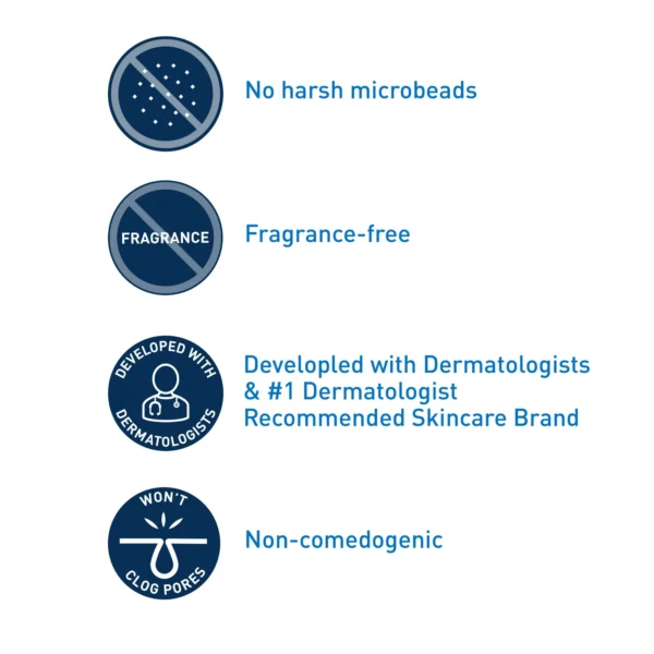 CeraVe Renewing SA Cleanser – Salicylic Acid Facial Cleanser for Gentle Exfoliation & Smooth Skin - Image 4