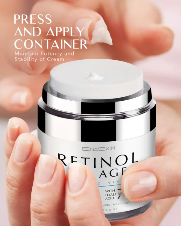 EnaSkin Retinol & Collagen Cream – Anti-Aging Day & Night Moisturizer for Firm, Smooth Skin - Image 3