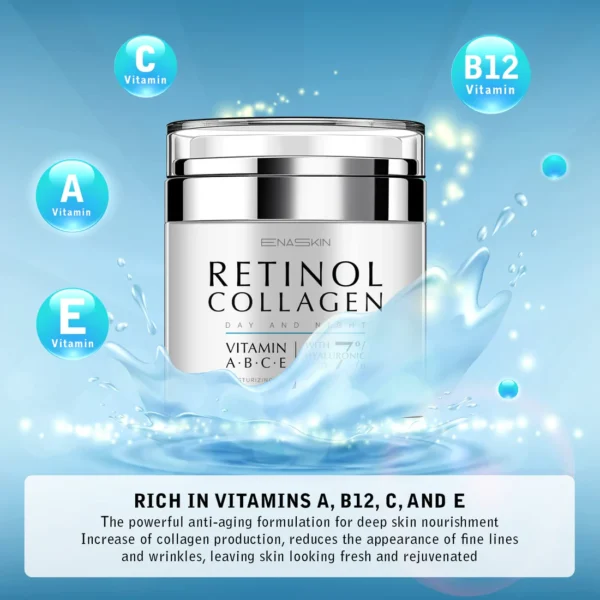 EnaSkin Retinol & Collagen Cream – Anti-Aging Day & Night Moisturizer for Firm, Smooth Skin - Image 7