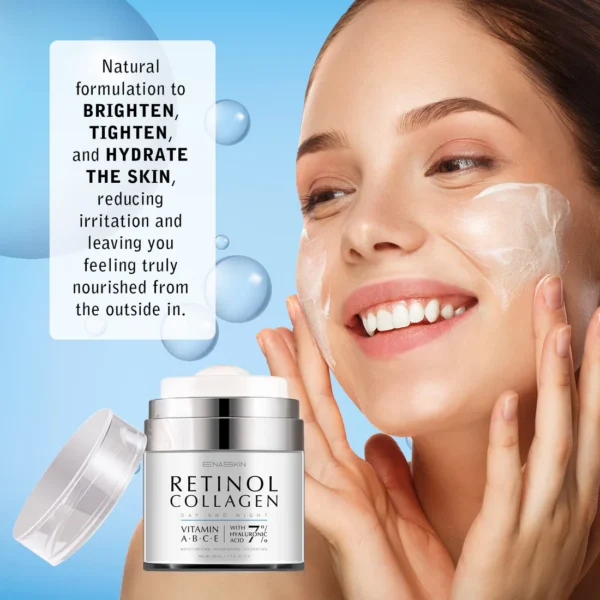 EnaSkin Retinol & Collagen Cream – Anti-Aging Day & Night Moisturizer for Firm, Smooth Skin - Image 6