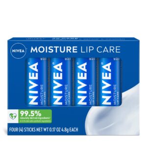 NIVEA Lip Balm – With Shea Butter, Nourishing Oils, and Vitamins C & E for Deep Moisture