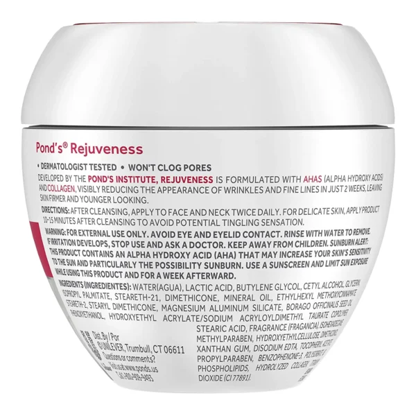 POND’S Rejuveness Anti-Wrinkle Cream – Anti-Aging Moisturizer with Collagen & Alpha Hydroxy Acids - Image 2