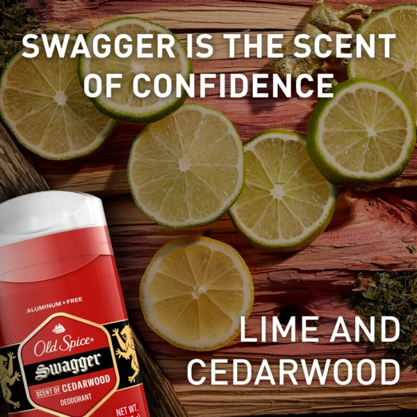 Old Spice Aluminum-Free Deodorant for Men – Swagger with Cedarwood Scent, 24/7 Odor Protection, 3.8 oz (Pack of 3) - Image 4