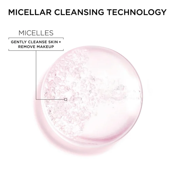 Garnier Micellar Cleansing Water – All-in-1 Makeup Remover & Facial Cleanser (3.4 fl oz, Travel Size) - Image 5