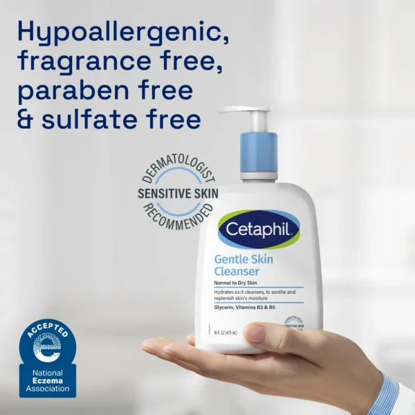 Cetaphil Gentle Skin Cleanser – Daily Facial Cleanser for Dry to Normal, Sensitive Skin - Image 5