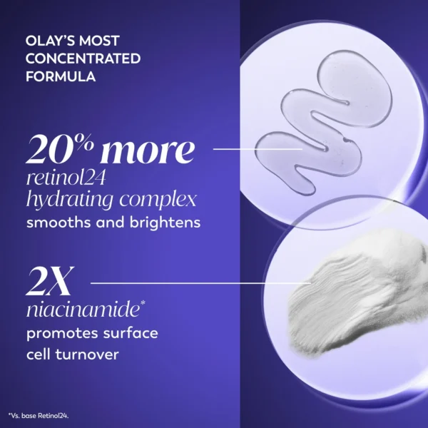 Olay Regenerist Retinol 24 MAX Night Moisturizer – Maximum Strength Retinol + Peptide Face Cream for Women - Image 5