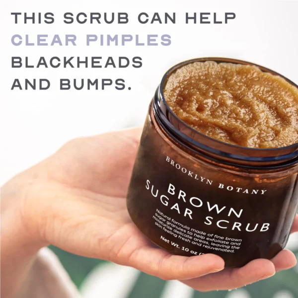 Brooklyn Botany Brown Sugar Body Scrub – Exfoliating & Moisturizing Face and Body Treatment - Image 2