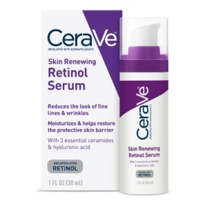 CeraVe Resurfacing Retinol Serum – Gentle Retinol Serum for Face with Ceramides & Niacinamide