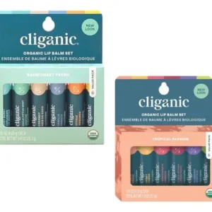 Cliganic USDA Organic Lip Balm – 100% Natural, Moisturizing Lip Care for Dry Lips