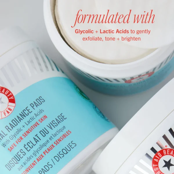 First Aid Beauty Facial Radiance Pads – Exfoliating & Brightening Pads for Smooth, Even Skin Tone - Image 2