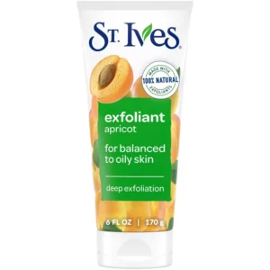 St. Ives Fresh Skin Apricot Scrub – Deep Exfoliating, Oil-Free Facial Cleanser for Smooth, Glowing Skin