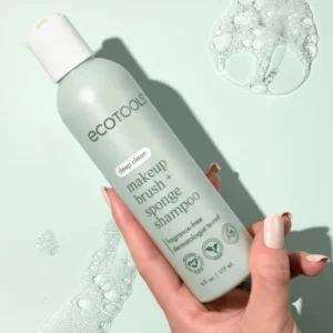 EcoTools Makeup Brush and Sponge Shampoo – Fragrance-Free, Hypoallergenic, Vegan & Cruelty-Free, 6 fl oz