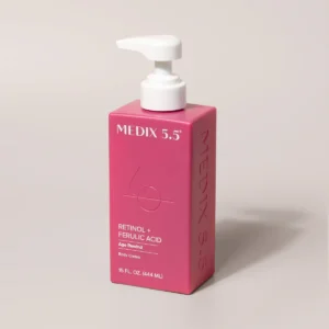 Medix 5.5 Retinol + Ferulic Acid Body Lotion – Firming & Anti-Aging Moisturizer for Crepey Skin