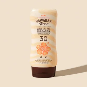 Hawaiian Tropic Weightless Hydration Face Sunscreen SPF 30 – Lightweight Moisturizing Lotion for Daily Protection