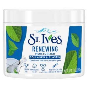 St. Ives Renewing Collagen & Elastin Moisturizer – Hydrating Face Cream for Smooth, Youthful-Looking Skin