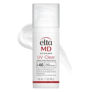 EltaMD UV Clear Face Sunscreen SPF 46 – Lightweight, Broad-Spectrum Sun Protection for Sensitive, Acne-Prone Skin