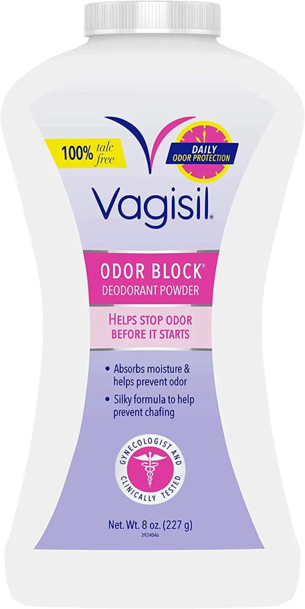 Vagisil Odor Block Deodorant Powder for Women – Talc-Free, 8 oz - Image 6