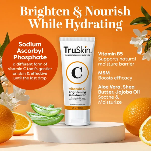 TruSkin Vitamin C Brightening Moisturizer – Antioxidant-Rich Face Cream for Radiant Skin - Image 6