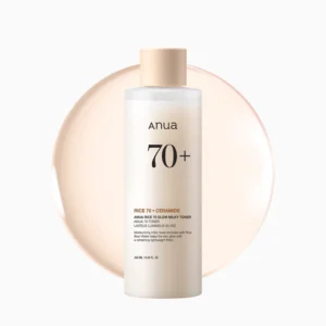 ANUA Rice 70 Glow Milky Toner – Hydrating & Brightening Toner with 70% Rice Water, Niacinamide, and Ceramides for Radiant, Glass Skin
