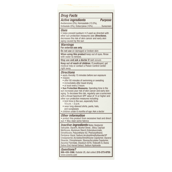 Aveeno Protect + Hydrate Moisturizing Face Sunscreen Lotion SPF 60 – Daily Broad-Spectrum Sun Protection - Image 2