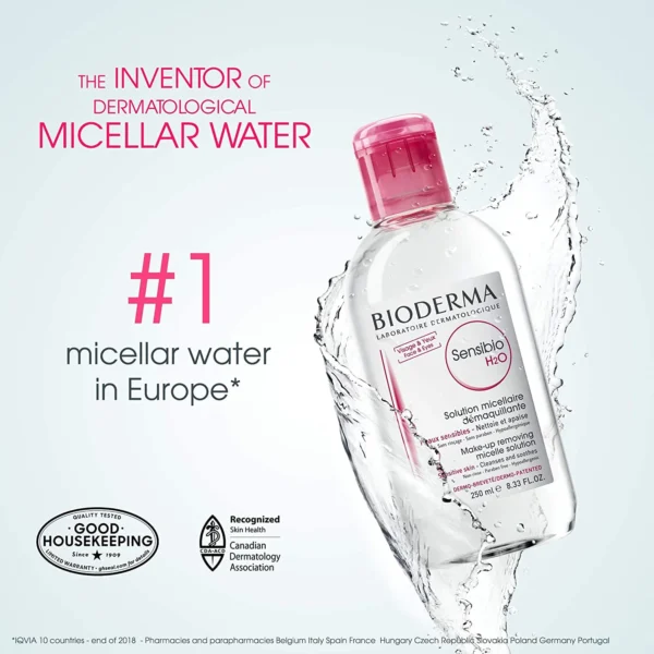 Bioderma Sensibio H2O Micellar Water – Gentle Facial Cleanser & Makeup Remover for Sensitive Skin - Image 3