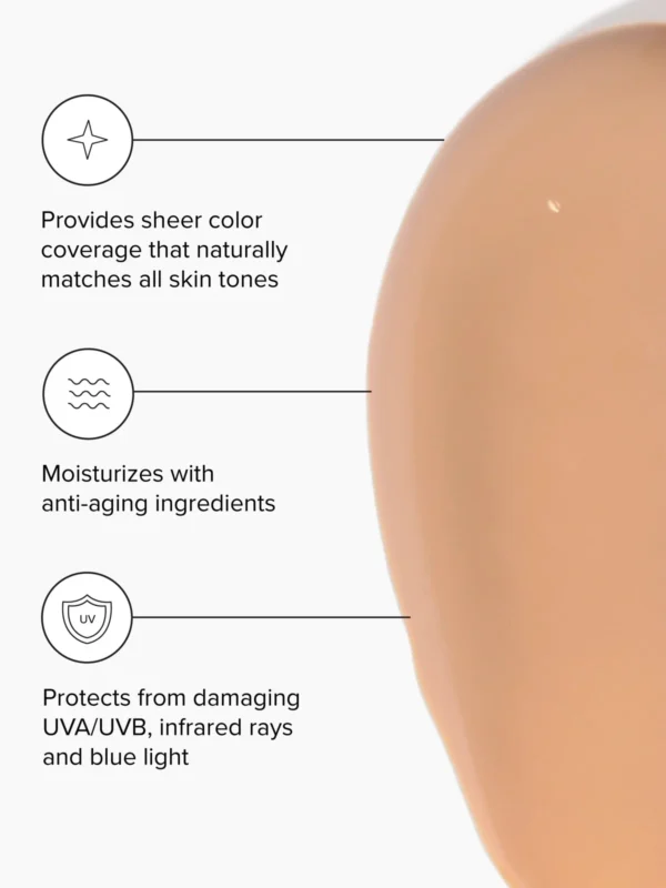 DRMTLGY Anti-Aging Tinted Moisturizer – Broad Spectrum SPF 46, Hydrating & Wrinkle-Reducing Formula for Flawless Skin - Image 4