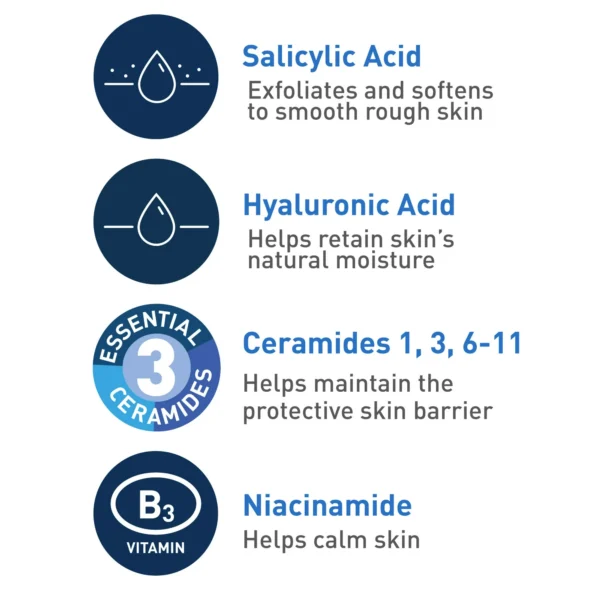CeraVe Renewing SA Cleanser – Salicylic Acid Facial Cleanser for Gentle Exfoliation & Smooth Skin - Image 5