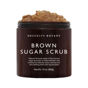 Brooklyn Botany Brown Sugar Body Scrub – Exfoliating & Moisturizing Face and Body Treatment