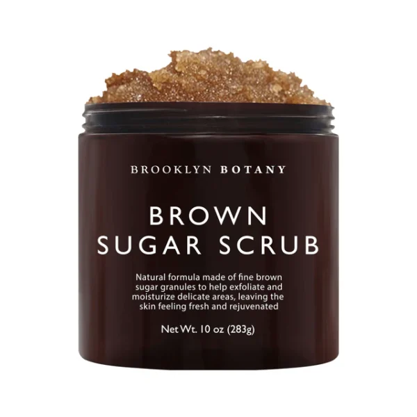Brooklyn Botany Brown Sugar Body Scrub – Exfoliating & Moisturizing Face and Body Treatment