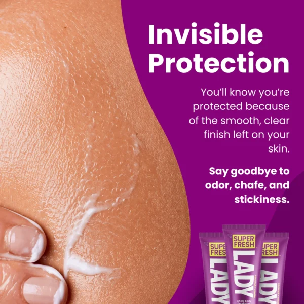 Super Fresh Lady Parts Deodorant Lotion – Full Body & Intimate Area Protection, Aluminum-Free, Talc-Free, Paraben-Free, Powder Finish, 4 oz - Image 6