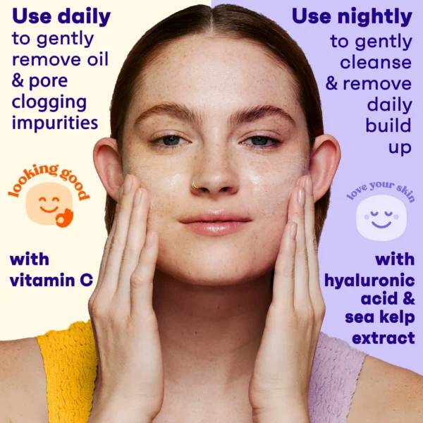 Clean & Clear Oil-Free Facial Cleanser, 2-Pack – Daily Deep Cleanser for Clearer, Refreshed Skin - Image 4