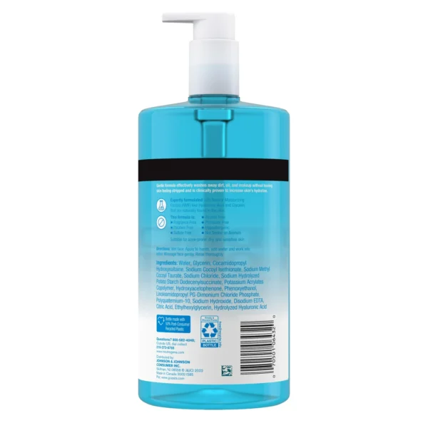 Neutrogena Hydro Boost Fragrance-Free Hydrating Gel Cleanser – Gentle Face Wash with Hyaluronic Acid - Image 2