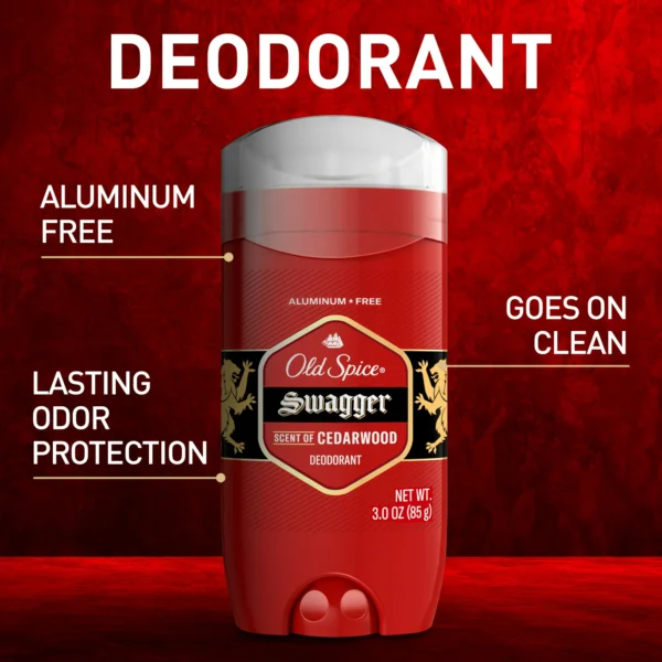 Old Spice Aluminum-Free Deodorant for Men – Swagger with Cedarwood Scent, 24/7 Odor Protection, 3.8 oz (Pack of 3) - Image 7