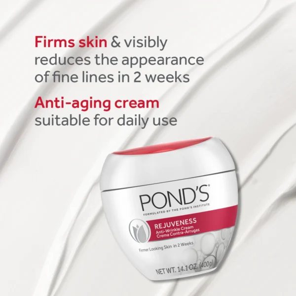 POND’S Rejuveness Anti-Wrinkle Cream – Anti-Aging Moisturizer with Collagen & Alpha Hydroxy Acids - Image 5