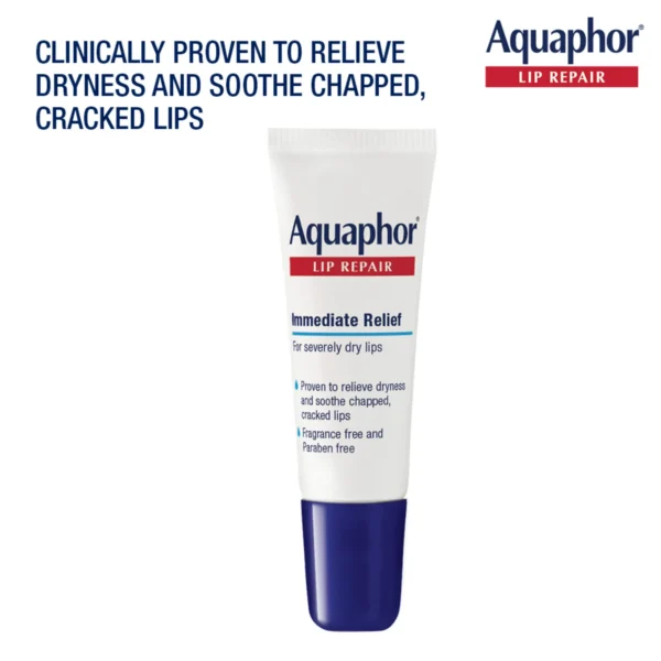 Aquaphor Lip Repair Ointment – Soothing & Healing Moisture for Dry, Chapped Lips - Image 2