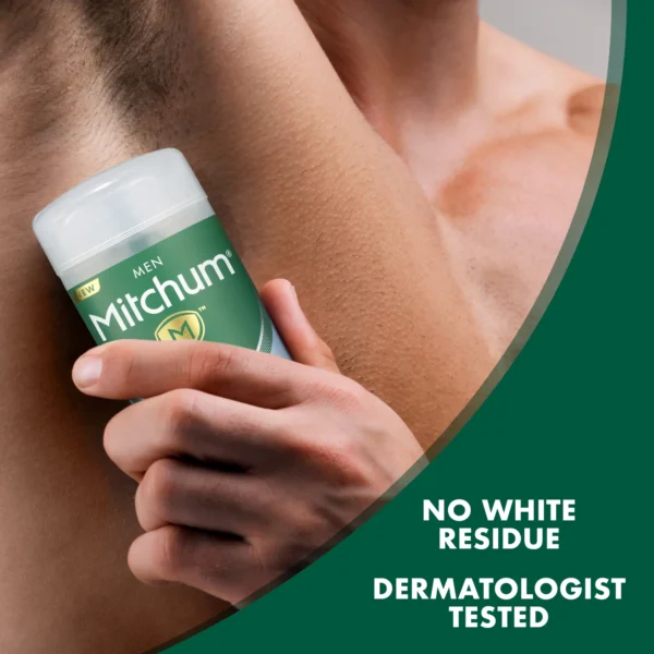 Mitchum Men’s Antiperspirant Gel Stick – Triple Odor Defense, 48-Hour Protection, Unscented & Alcohol-Free, 3.4 oz (Pack of 2) - Image 3