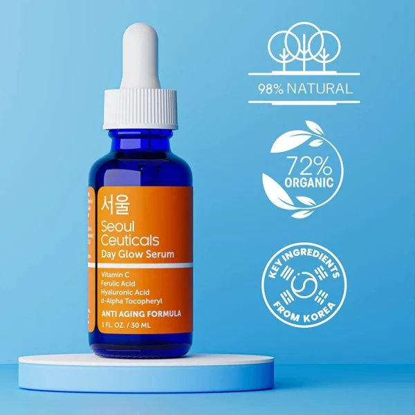 SeoulCeuticals Korean Vitamin C Serum – Brightening & Anti-Aging Skin Care with 20% Vitamin C and Hyaluronic Acid - Image 7