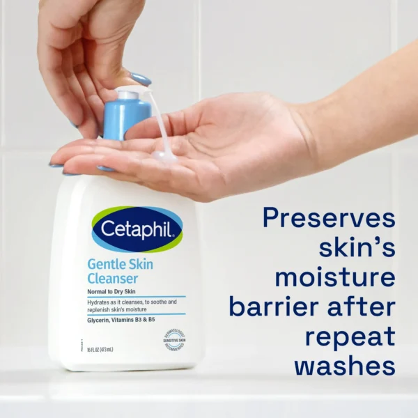 Cetaphil Gentle Skin Cleanser – Daily Facial Cleanser for Dry to Normal, Sensitive Skin - Image 3